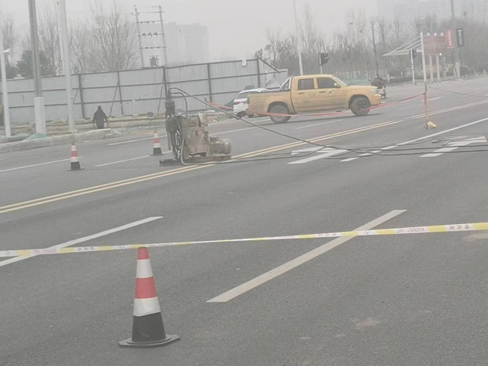 碑林公路路基沉陷注浆